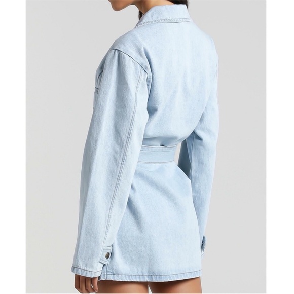 lioness victory boulevard denim mini dress XS - Picture 2 of 9